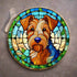 Welsh Terrier Glass Suncatcher Worktop Saver